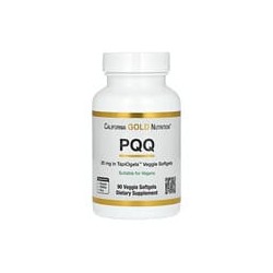 California Gold Nutrition, PQQ, 20mg, 90cápsulas blandas vegetales
