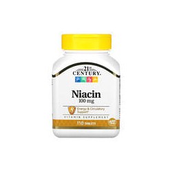 21st Century, Niacina, 100mg, 110 comprimidos