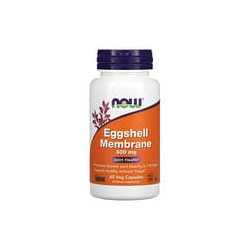 NOW Foods, Membrana de cáscara de huevo, 500mg, 60cápsulas vegetarianas