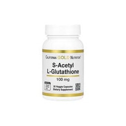 California Gold Nutrition, S-acetil-L-glutatión, 100mg, 30cápsulas vegetales