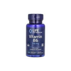 Life Extension, Vitamina B6, 250 mg, 100 cápsulas vegetarianas