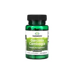 Swanson, Extracto 5: 1 de Garcinia cambogia`` 60 cápsulas