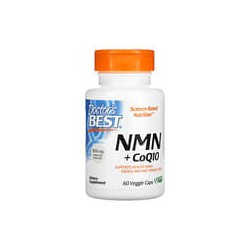 Doctor's Best, NMN 150mg y CoQ10 50mg, 60cápsulas vegetales