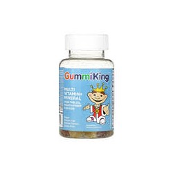 GummiKing, Multi-vitaminas y minerales, Vegetales, Frutas y fibra, Para niños, 60 gomitas