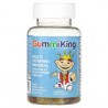 GummiKing, Multi-vitaminas y minerales, Vegetales, Frutas y fibra, Para niños, 60 gomitas