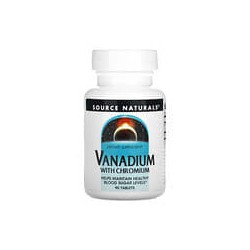 Source Naturals, Vanadio con cromo, 90comprimidos