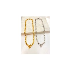 Cadena Oval Broche T Acero