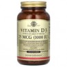 Solgar, VitaminaD3 (colecalciferol), 25mcg (1000UI), 250cápsulas blandas