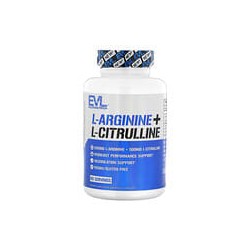 EVLution Nutrition, L-arginina + L-citrulina`` 120 cápsulas vegetales