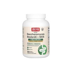 Jarrow Formulas, Suplemento con Saccharomyces boulardii y MOS, 5000millones, 180cápsulas vegetales de liberación retardada