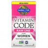 Garden of Life, VitaminCode, RAWOne, Suplemento multivitamínico de una ingesta diaria para mujeres, 75cápsulas vegetales