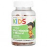 California Gold Nutrition, Suplemento multivitamínico y mineral para niños, Sin gelatina, Sabor natural a frambuesa, 60gomitas v
