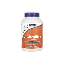 NOW Foods, L-citrulina, 1500 mg, 180 cápsulas vegetales (750 mg por cápsula)