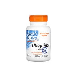 Doctor's Best, Ubiquinol con Kaneka, Suplemento alimentario, 100mg, 60cápsulas blandas