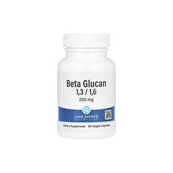 Lake Avenue Nutrition, Beta-1,3/1,6-glucano, 200mg, 60cápsulas vegetales