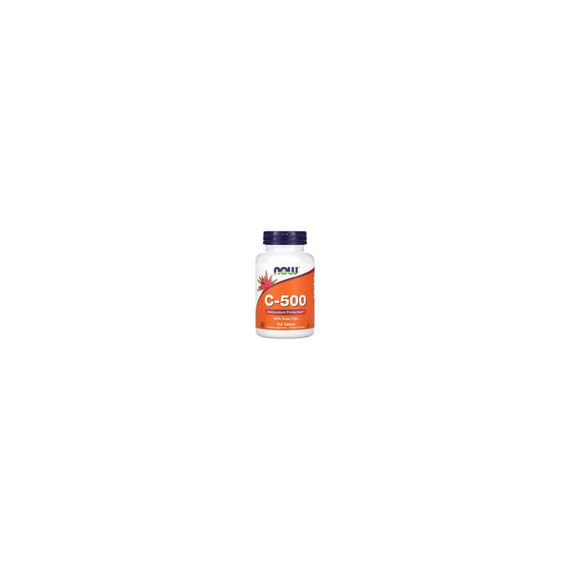 NOW Foods, C-500 con escaramujo, 250 Tabletas