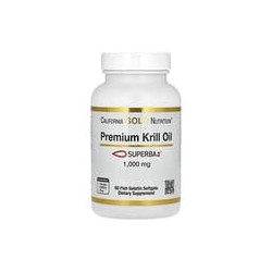 California Gold Nutrition, Aceite de kril prémium con Superba2™, 1000mg, 60cápsulas blandas