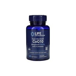 Life Extension, Super-AbsorbableCoQ10, Suplemento de CoQ10 superabsorbible (ubiquinona) con D-limoneno, 100mg, 60cápsulas blanda