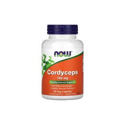 NOW Foods, Cordyceps, 750mg, 90cápsulas vegetales