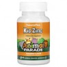 NaturesPlus, SourceofLife, AnimalParade, Pastillas KidZinc para niños, Sabor a mandarina natural, 90pastillas con forma de anima