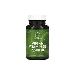 MRM Nutrition, Nutrition, VitaminaD3 vegana, 2500UI, 60cápsulas vegetales