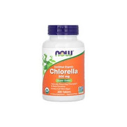 NOW Foods, Clorela orgánica certificada, 3000mg, 200comprimidos (500mg por comprimido)