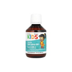 California Gold Nutrition, Aceite de hígado de bacalao noruego para niños, Sabor natural a fresa, 200ml (6,7oz.líq.)