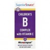 Superior Source, Complejo B con vitamina C para niños, 60 comprimidos microlingües de disolución instantánea