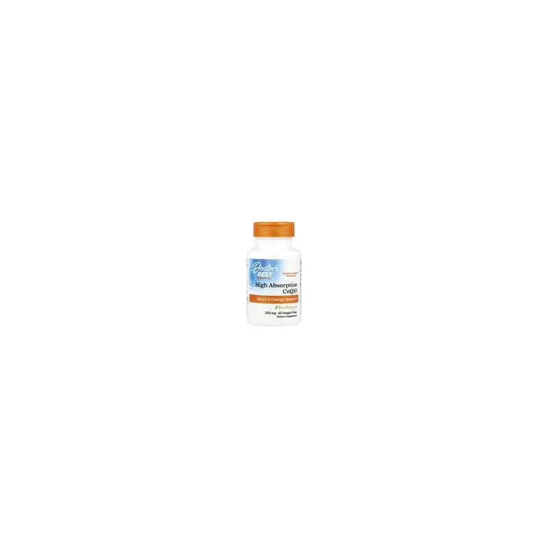 Doctor's Best, CoenzimaQ10 de alta absorción con BioPerine, 200mg, 60cápsulas vegetales