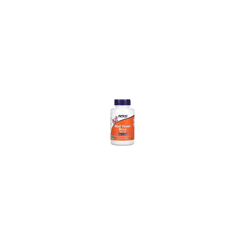NOW Foods, Arroz de levadura roja, 600 mg, 120 cápsulas vegetales