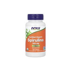 NOW Foods, Espirulina orgánica certificada, 3000mg, 100comprimidos (500mg por comprimido)