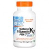 Doctor's Best, VitaminaK2 natural en forma de MK-7 con MenaQ7, 45mcg, 180cápsulas vegetales