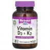 Bluebonnet Nutrition, Vitaminas D3 y K2, 60 cápsulas vegetales