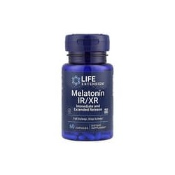 Life Extension, Melatonina IR/XR, 1,5 mg, 60 cápsulas