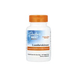 Doctor's Best, Lumbroquinasa, 60cápsulas vegetales