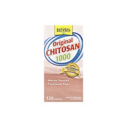 Natural Balance, Quitosano original, 1000 mg, 120 cápsulas (250 mg por cápsula)