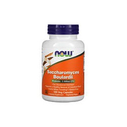 NOW Foods, Saccharomyces boulardii, 5000millones de UFC, 120cápsulas vegetales
