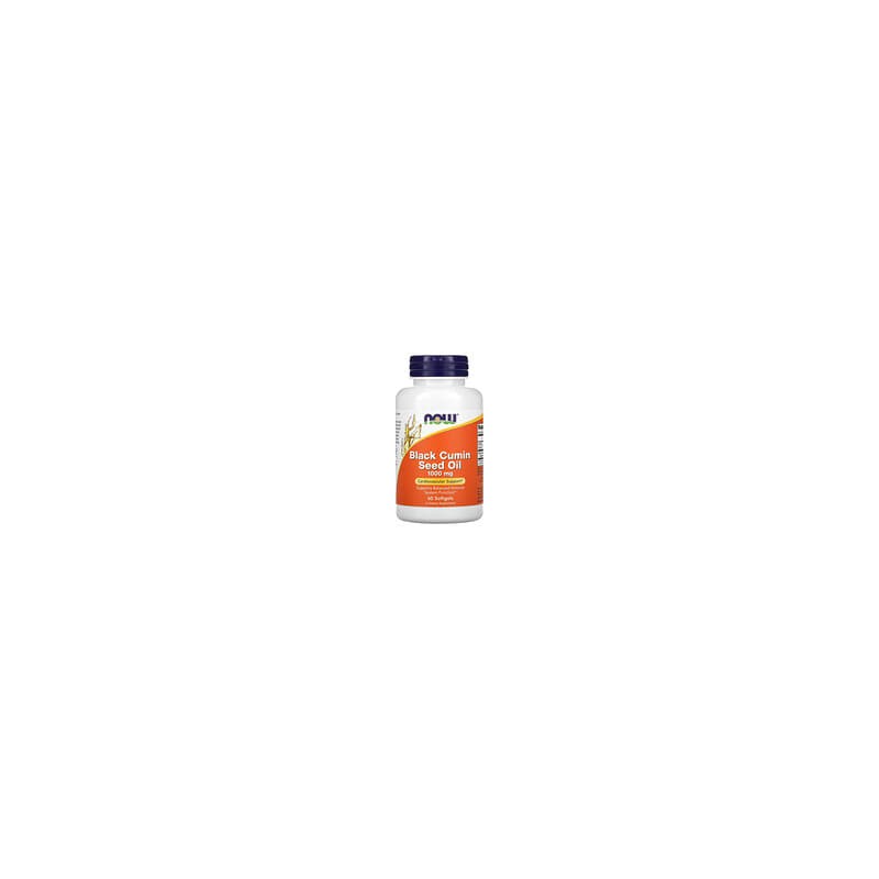NOW Foods, Aceite de semilla de comino negro, 1000mg, 60cápsulas blandas