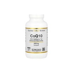 California Gold Nutrition, CoQ10 con BioPerine®, 200 mg, 360 cápsulas vegetales