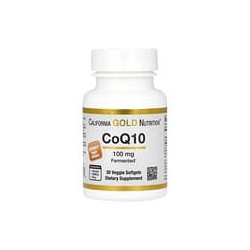 California Gold Nutrition, CoQ10, 100mg, 30cápsulas blandas vegetales