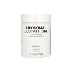 Codeage, Glutatión liposomal, 1000mg, 60cápsulas (500mg por cápsula)
