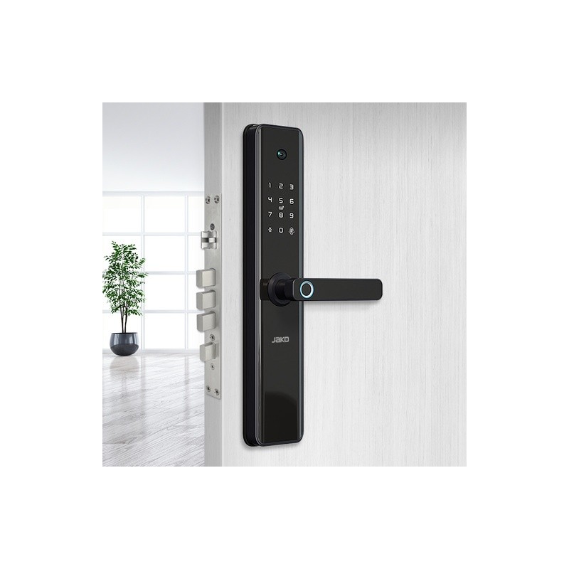 CERRADURA DE HUELLA DIGITAL CON CÁMARA MOD. JKHDF1
