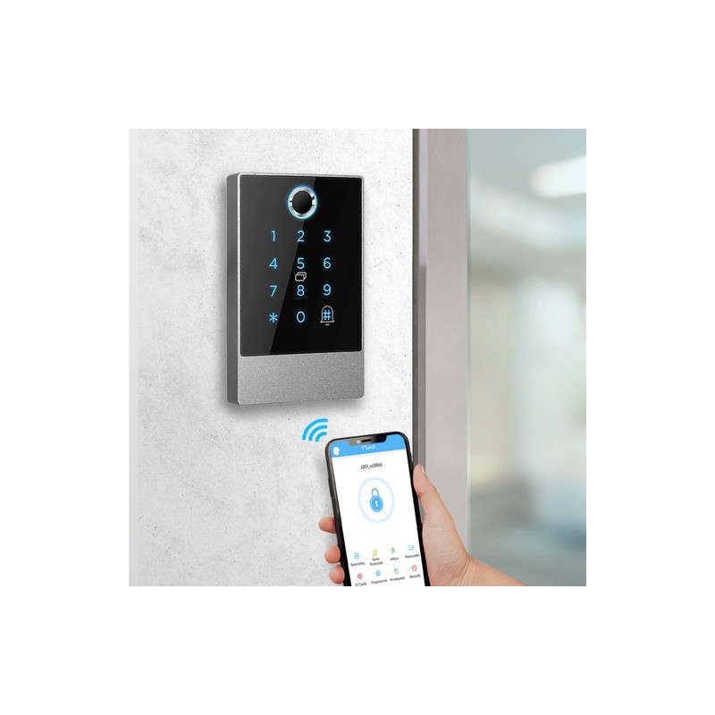 CONTROL DE ACCESO A PUERTA CON SISTEMA BIOMÉTRICO Y HUELLA DACTILAR MOD. JKHD-C02