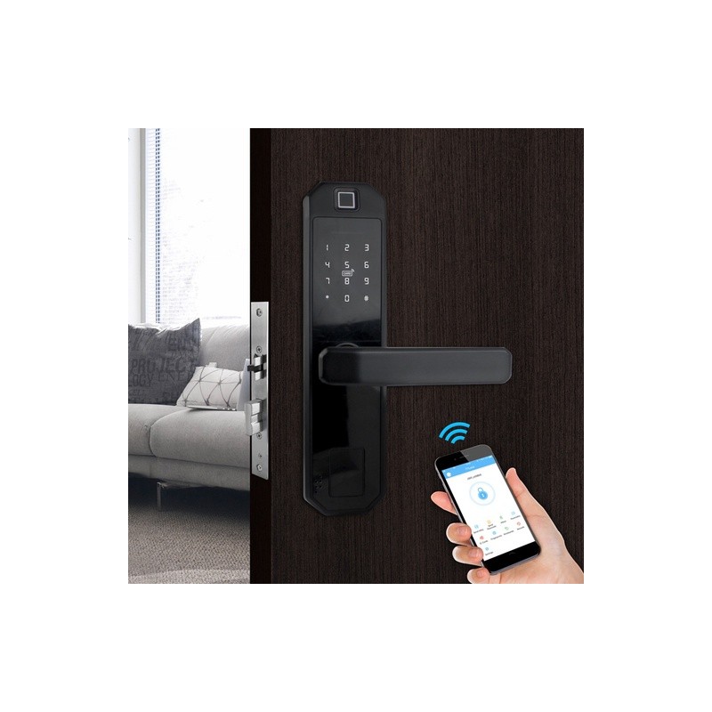 CERRADURA CON HUELLA DIGITAL Y BLUETOOTH JKBTNX4-2