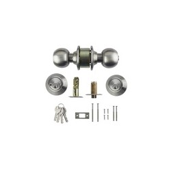 COMBO CERRADURA TIPO POMO ENTRADA/RECÁMARA+CERROJO MOD.281