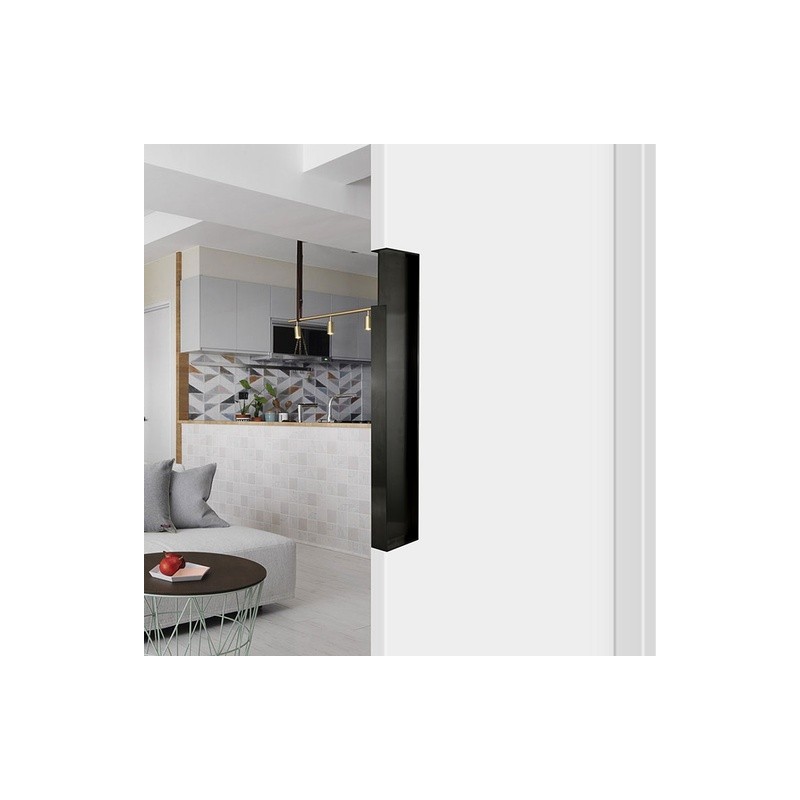 JALADERA DE EMBUTIR SATÍN Y NEGRO - ACERO INOXIDABLE 304 - MOD. W4254