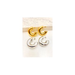 Arracada Tubular Ancha Acero