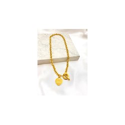 Collar Corazon Broche T Acero