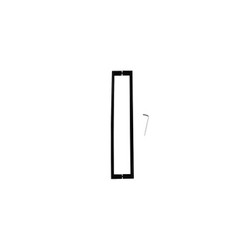 MANILLÓN RECTANGULAR NEGRO SET - ACERO INOXIDABLE 304 - 5-7/8" (150mm) MOD. CHCP011