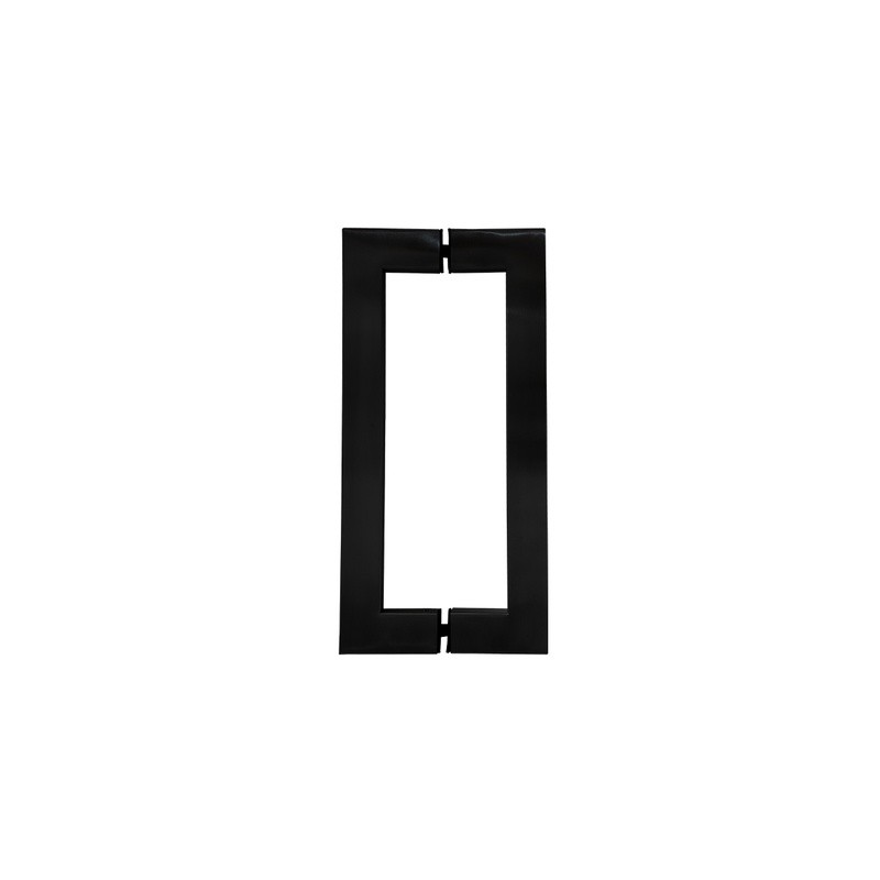 MANILLÓN RECTANGULAR NEGRO SET - ACERO INOXIDABLE 304 - 31-1/2" (800mm) MOD. CHCP004